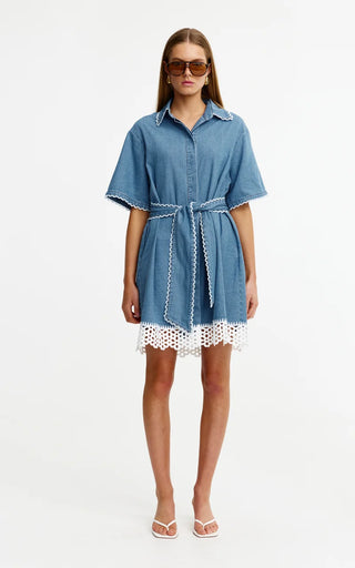 Sierra Mini Dress - Vintage Denim | Kinney