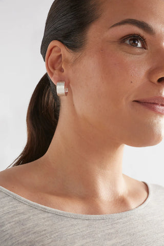 Elk Gild Hoop Earring - Silver