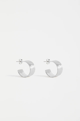 Elk Gild Hoop Earring - Silver