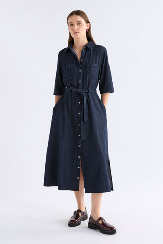 Valor Shirt Dress – Mid Blue Denim | Elk The Label