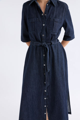 Valor Shirt Dress – Mid Blue Denim | Elk The Label