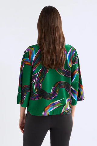 Metz Top - Facet Print | Elk