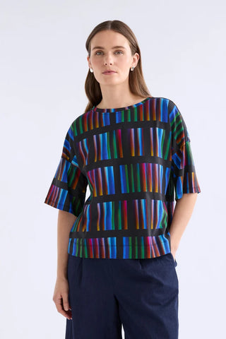 Kepa Top - Facet Print | Elk