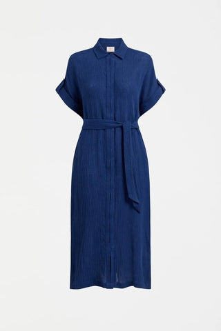 Edeka Shirt Dress – Vibrant Blue | ELK
