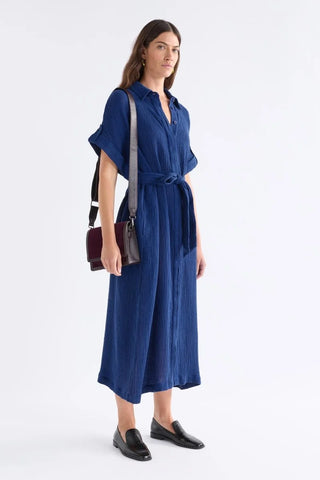 Edeka Shirt Dress – Vibrant Blue | ELK