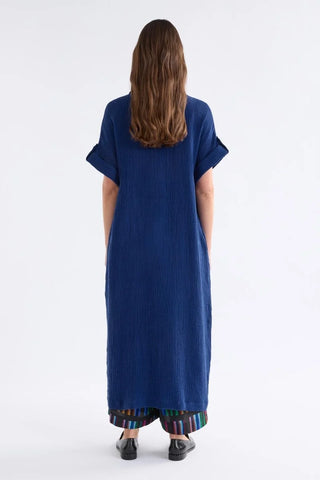 Edeka Shirt Dress – Vibrant Blue | ELK