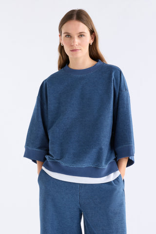 Enfeld Tee – Mid Blue Wash | Elk The Label