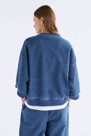 Enfeld Tee – Mid Blue Wash | Elk The Label
