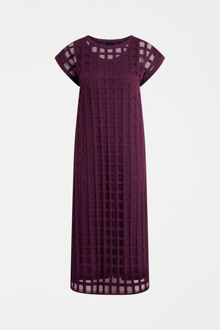 Grid Burnout Dress - Shiraz | Elk