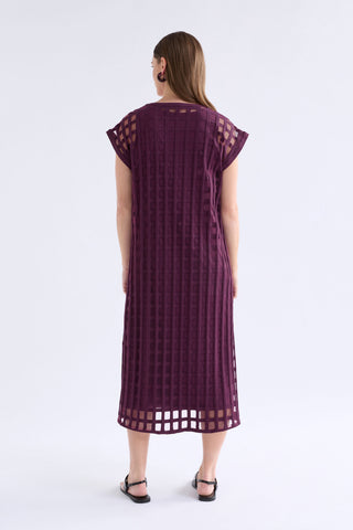 Grid Burnout Dress - Shiraz | Elk