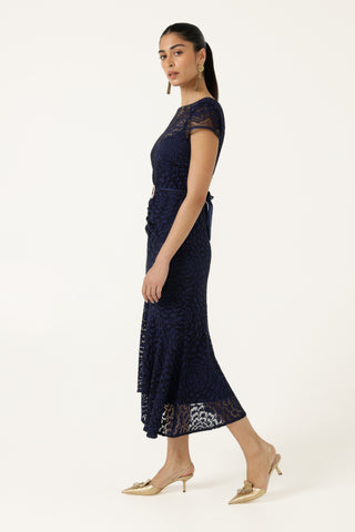 Affair of Honour Dress - Navy | Sacha Drake