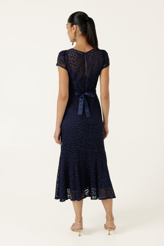 Affair of Honour Dress - Navy | Sacha Drake