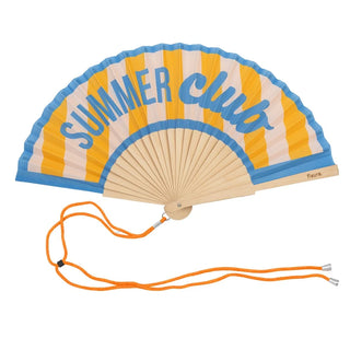 Summer Club Hand Fan – Blue/Orange | Fisura