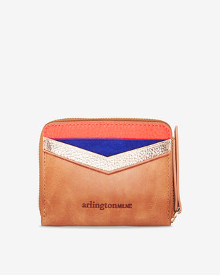 Alexis Zip Purse – Vintage Tan Multi | Arlington Milne
