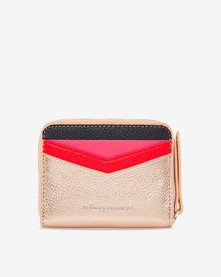 Alexis Zip Purse – Rose Gold Multi | Arlington Milne
