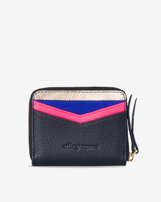 Alexis Zip Purse – Navy Multi | Arlington Milne