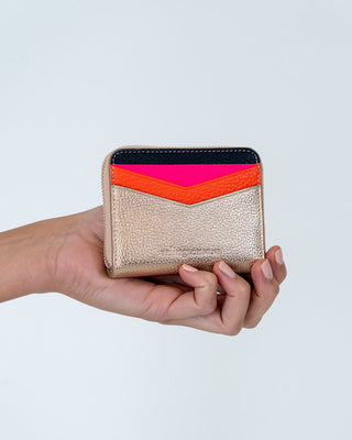 Alexis Zip Purse – Rose Gold Multi | Arlington Milne