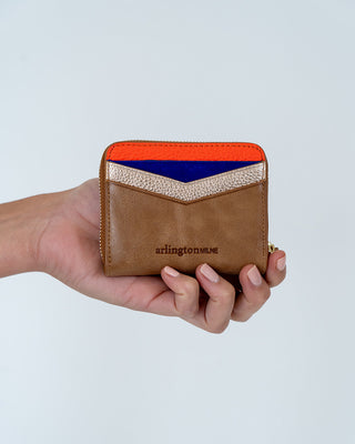 Alexis Zip Purse – Vintage Tan Multi | Arlington Milne