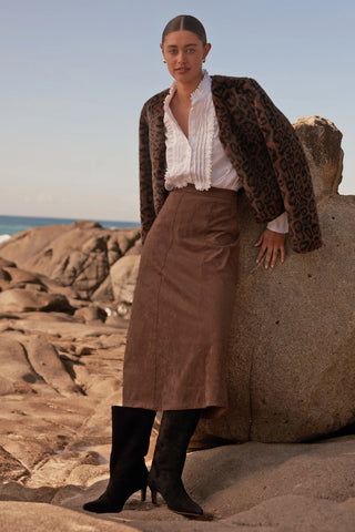 Stellar Skirt - Mocha | Zoe Kratzmann