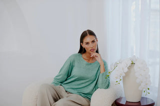 Boxy Relaxed Pullover – Emerald | Bridge & Lord