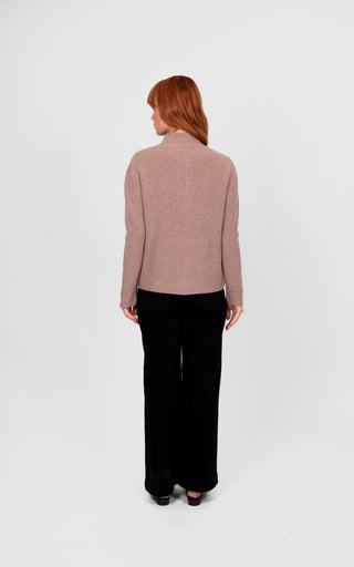 High Crew 1/2 Cardi Pullover - Cobblestone | Bridge & Lord