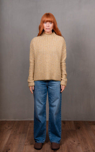 Links Stripe Pullover - Citrine | Bridge & Lord