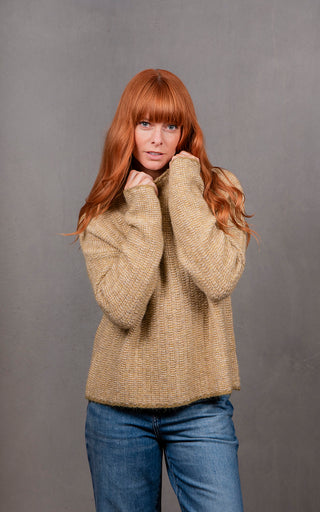 Links Stripe Pullover - Citrine | Bridge & Lord