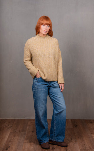 Links Stripe Pullover - Citrine | Bridge & Lord