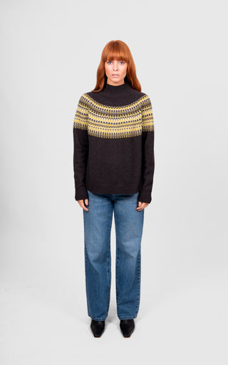 FairIsle Pullover - Chocolate | Bridge & Lord