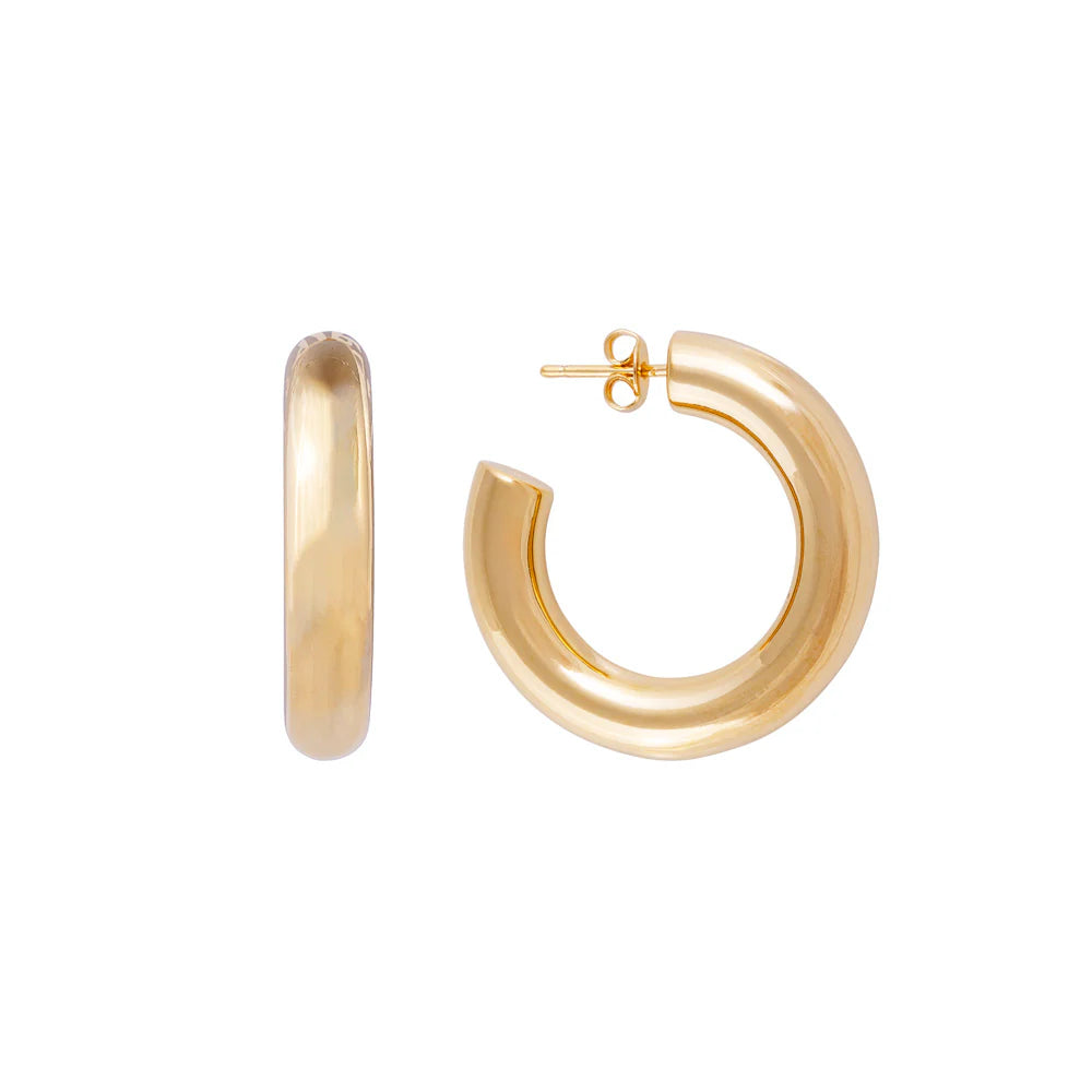 Fairley Crystal Baguette Midi Hoops main image 1