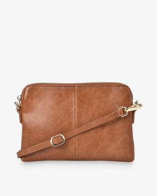 Bowery Crossbody – Tan Pebble | Elms+King