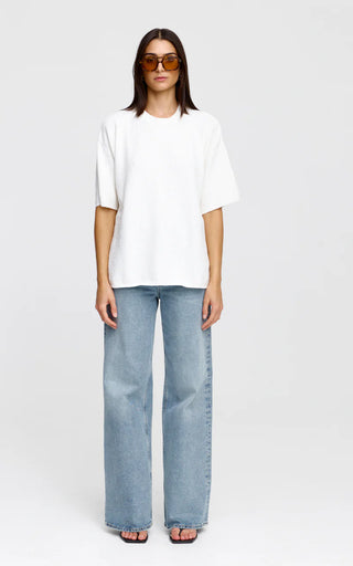 Camden Knit Tee - Ivory | Kinney