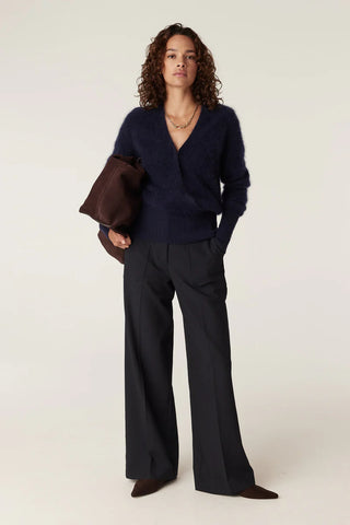 Brushed Cashwool Jumper - Navy | Cable Melbourne