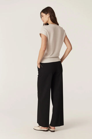 Abigail Merino Top - Antique White | Cable