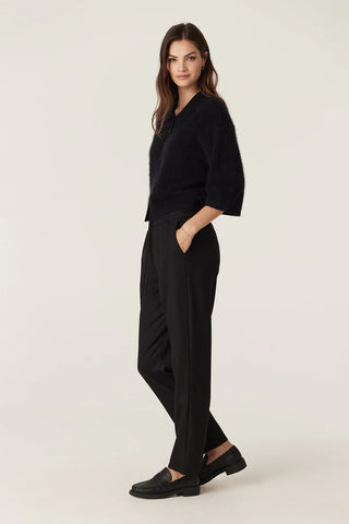 Vincent Wool Pant - Black Pinstripe | Cable Melbourne