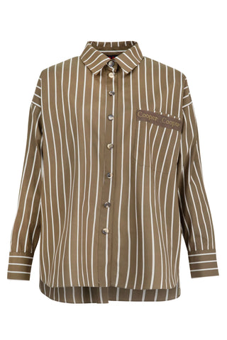 A-Shirt Your Eyes - Olive Stripe | Cooper