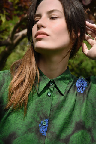 Living The Dream Shirt - Green Floral | Cooper