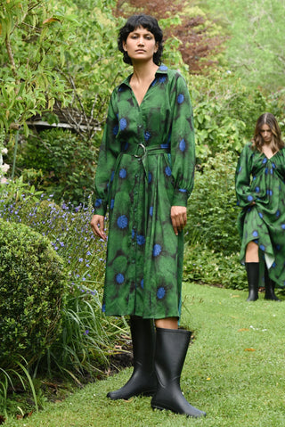 Winterful Dress - Green Floral | Cooper