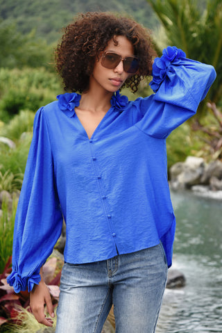 Budding Romance Blouse – Blue | Coop