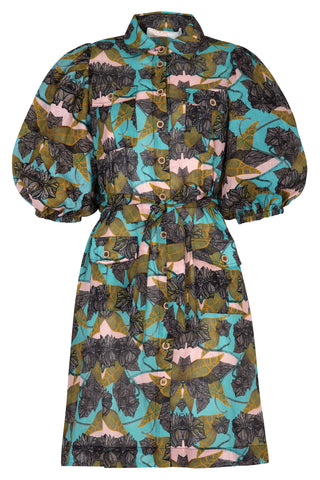 Bonbon Baby Dress – Blue & Olive | Coop