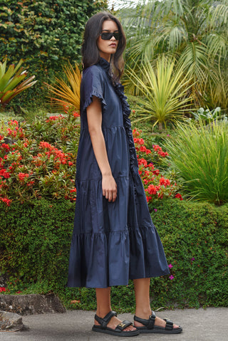Frillaxed Dress – Navy | Coop