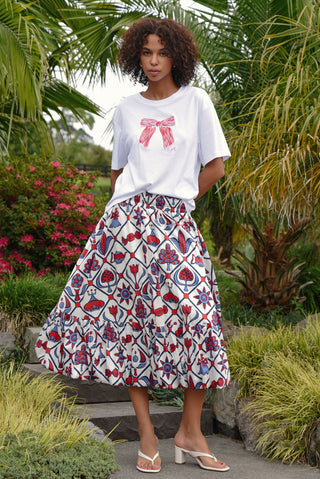 Gotta Bow T-Shirt – White & Red | Coop
