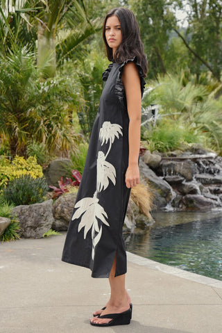 Three-mendous Blooms Dress – Black & Cream | Coop