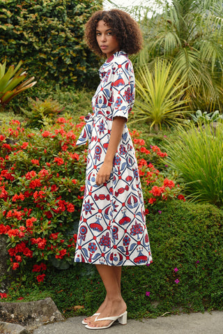 Tie One On Dress – Red White & Blue | Coop