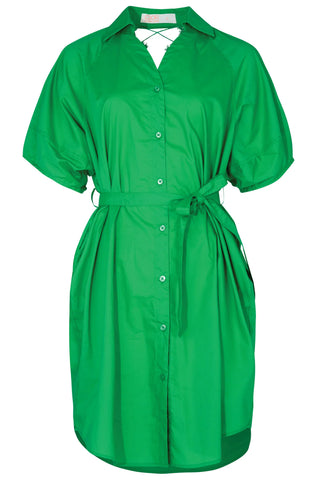 Lace to the Back Dress - Green | Coop