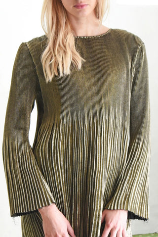 24 Karat Fold Dress - Gold | Coop