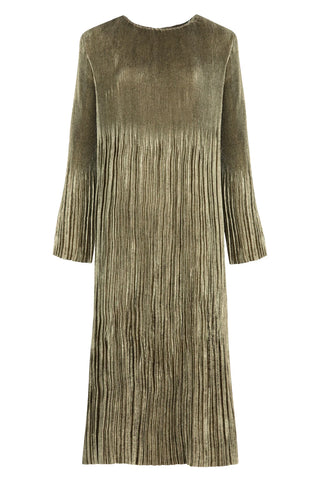 24 Karat Fold Dress - Gold | Coop