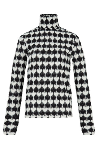 Heart Work Top - Black & Cream | Cooper
