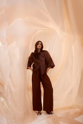 Cable Goldie Pant - Raisin