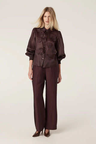 Cable Goldie Pant - Raisin